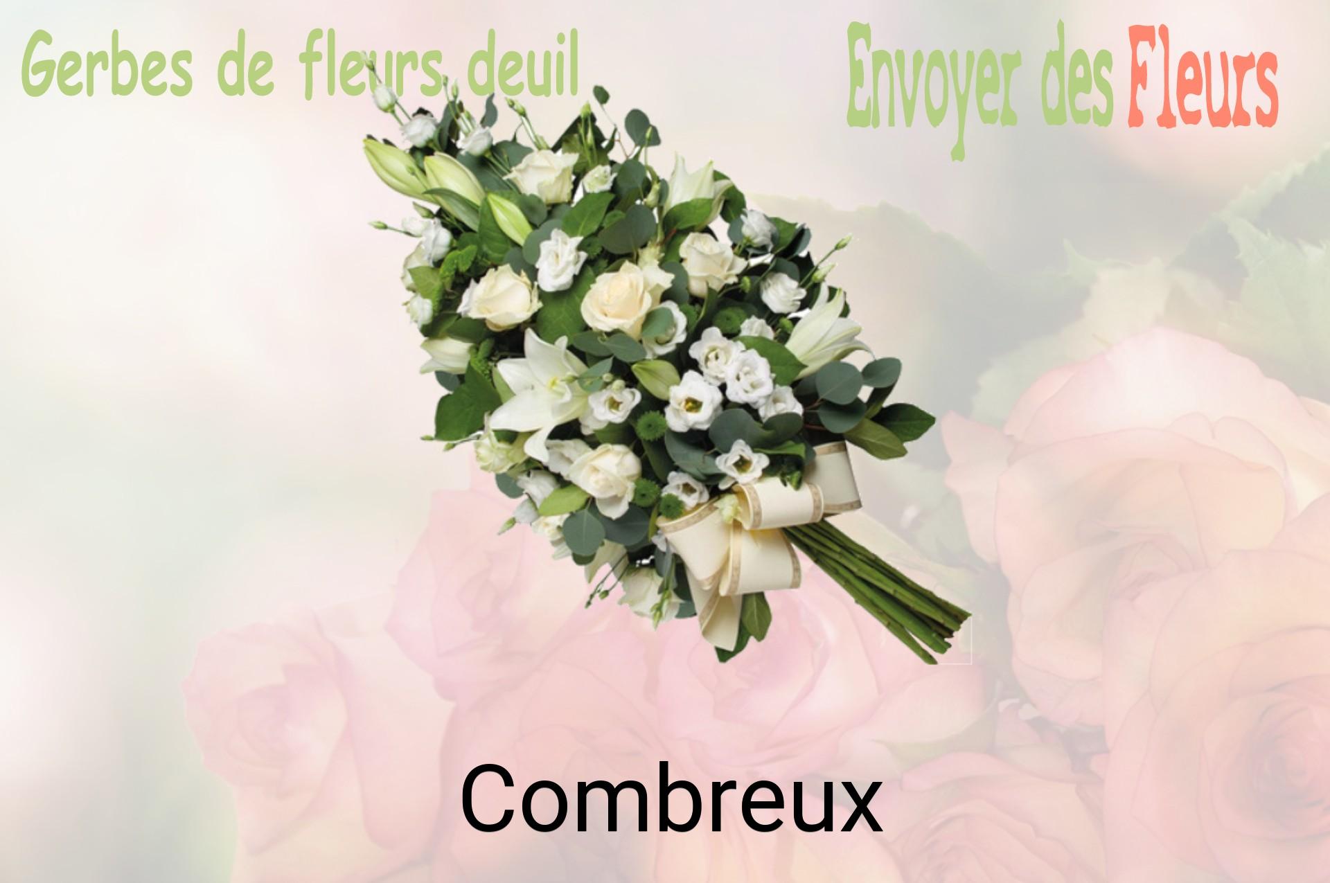 Gerbe de fleurs de deuil livrée à Combreux